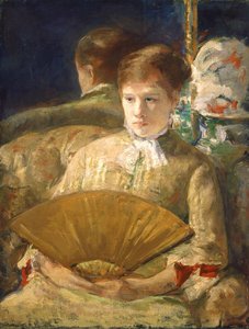 Donna con ventaglio da Mary Cassatt